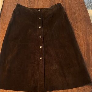 Banana Republic Dark Brown Leather skirt